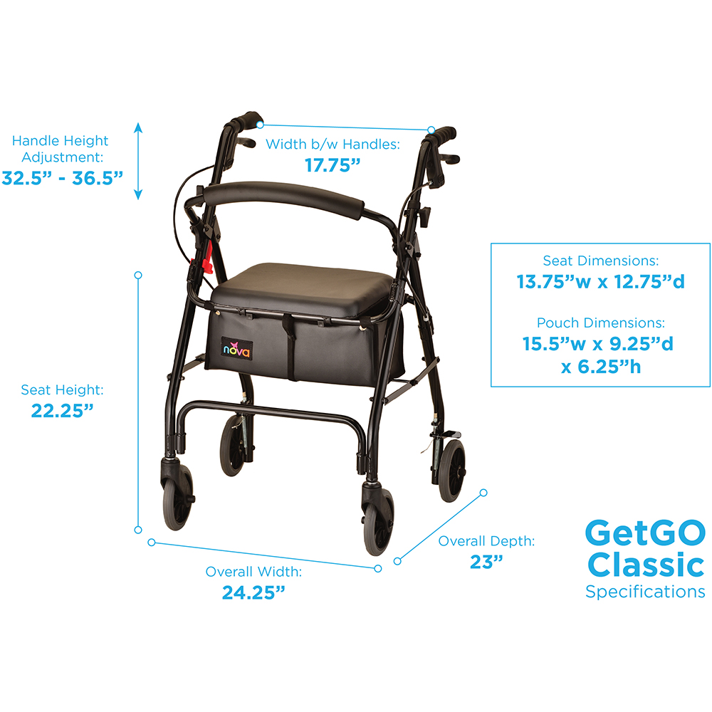 GETGO CLASSIC ROLL WLKR BLACK
